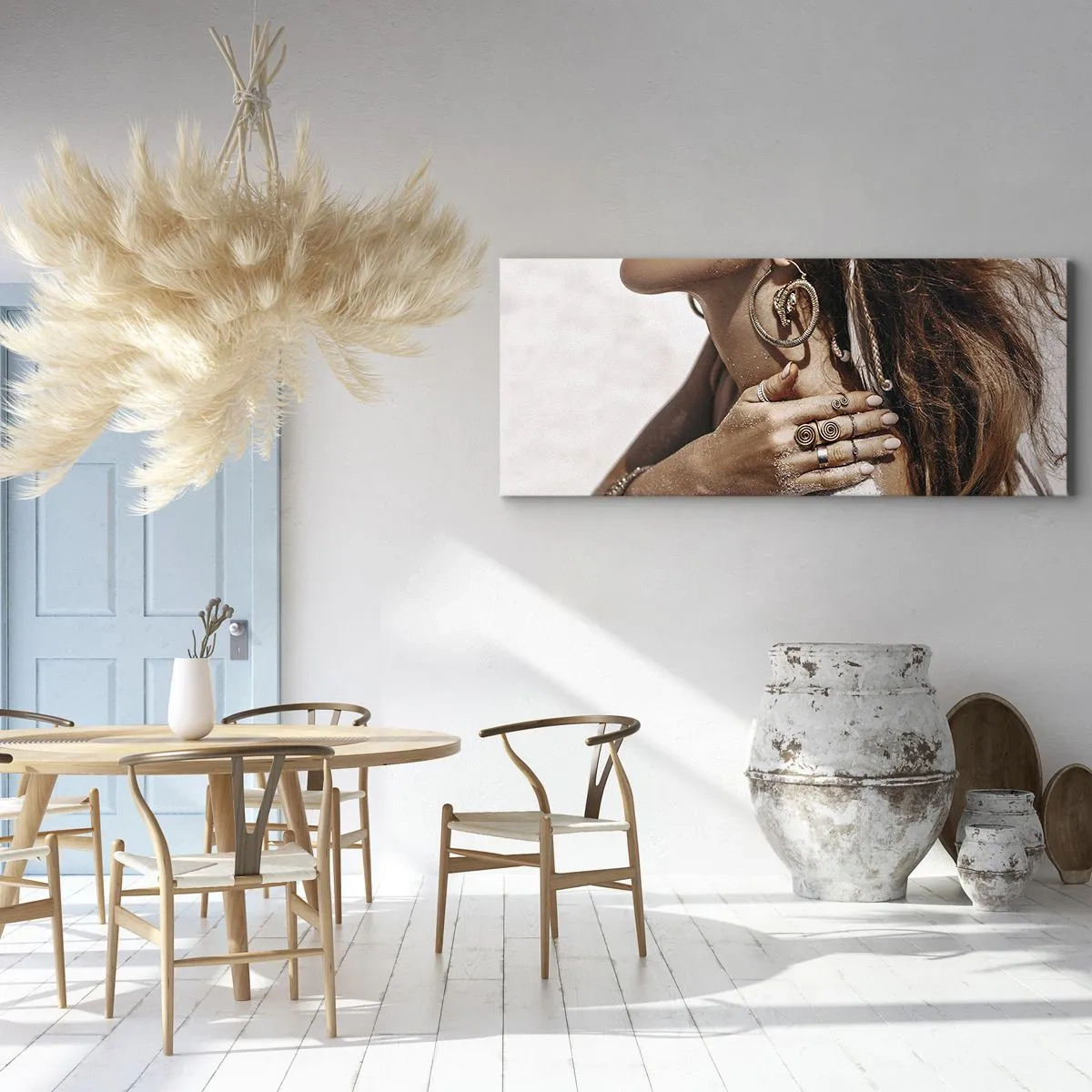 Quadro em tela - A rainha da praia selvagem - 120x50 cm