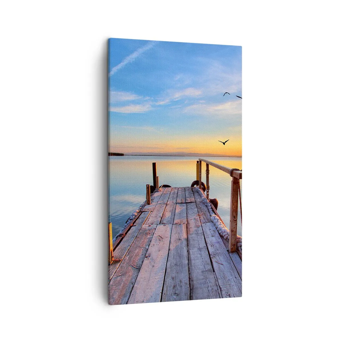 Quadro em tela - Caminhando em direção ao sol - 45x80 cm