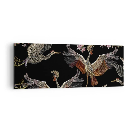 Quadro em tela - O pássaro de conto de fadas - 140x50 cm