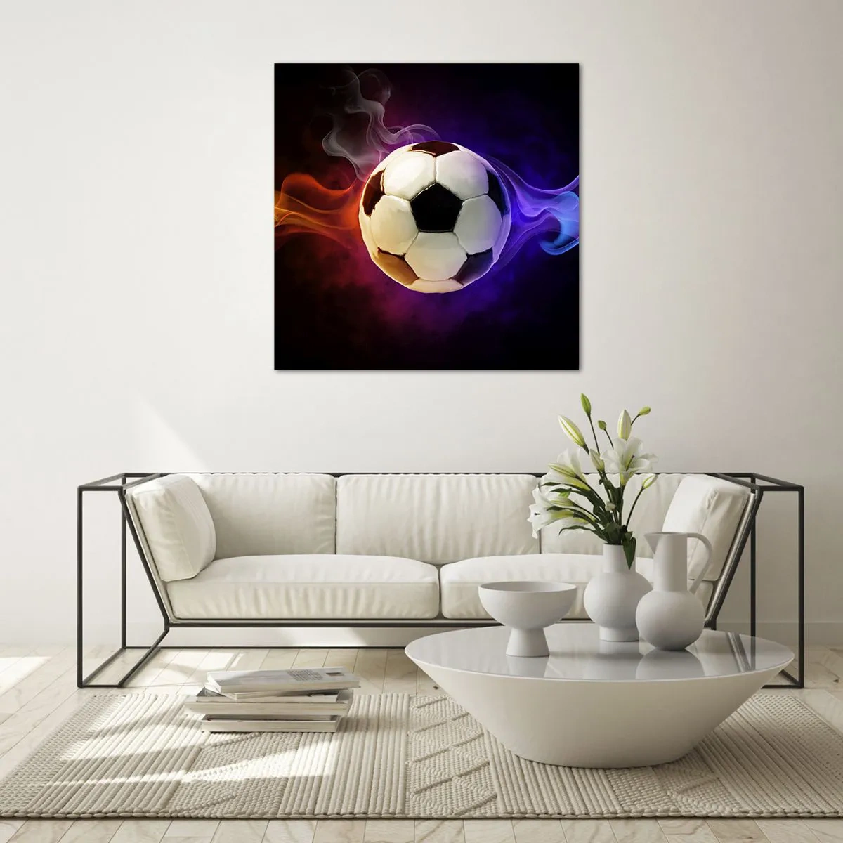 Quadro em vidro - O poder mágico do jogo - 30x30 cm
