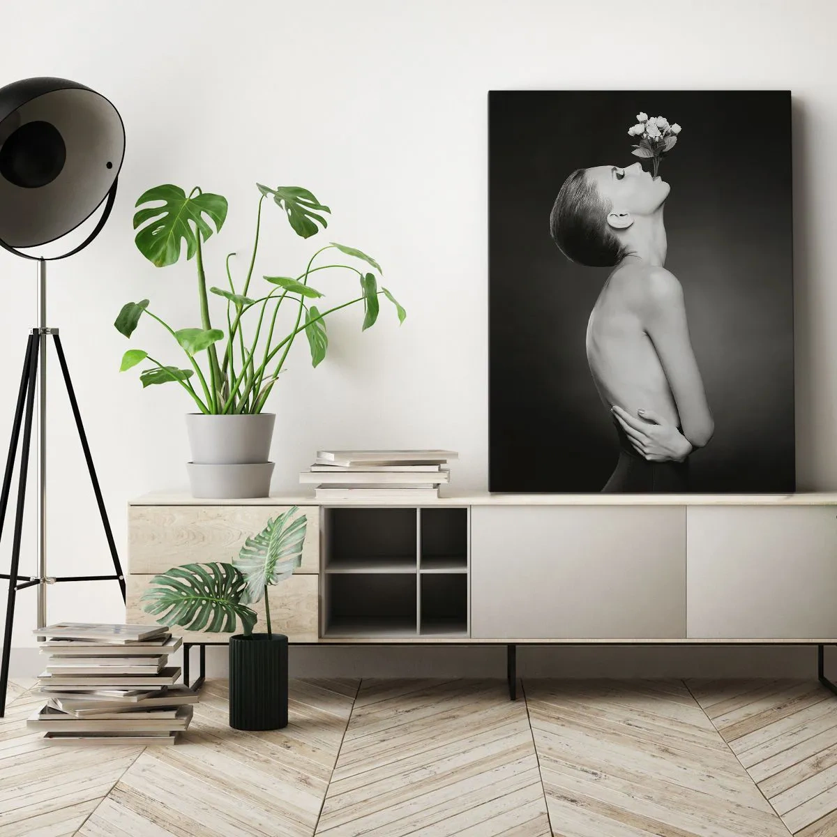 Quadro em tela - Elegância excêntrica - 50x70 cm