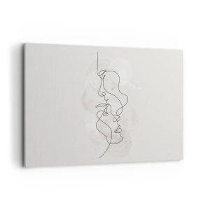 Quadro em tela - Emaranhados num abraço - 120x80 cm