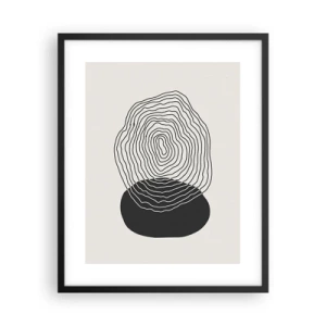 Pôster com moldura preta - Duração e vibração - 40x50 cm