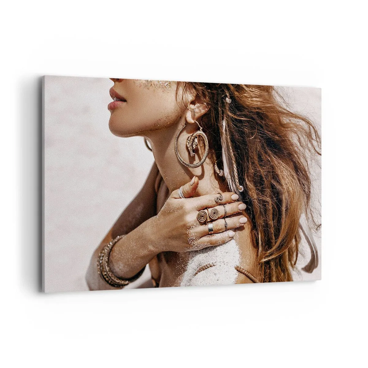 Quadro em tela - A rainha da praia selvagem - 120x80 cm