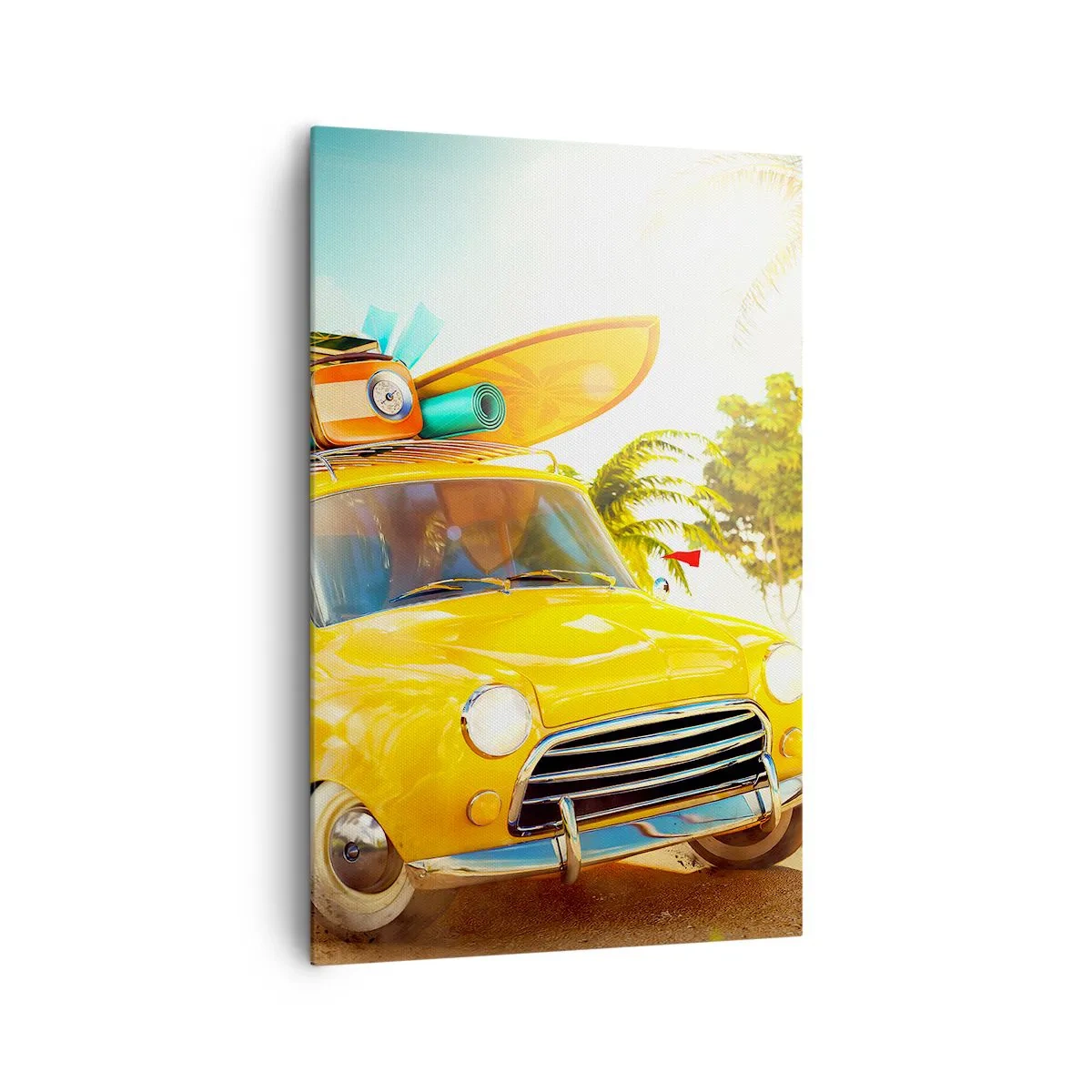 Quadro em tela - Uma viagem para mais do que um sorriso - 80x120 cm