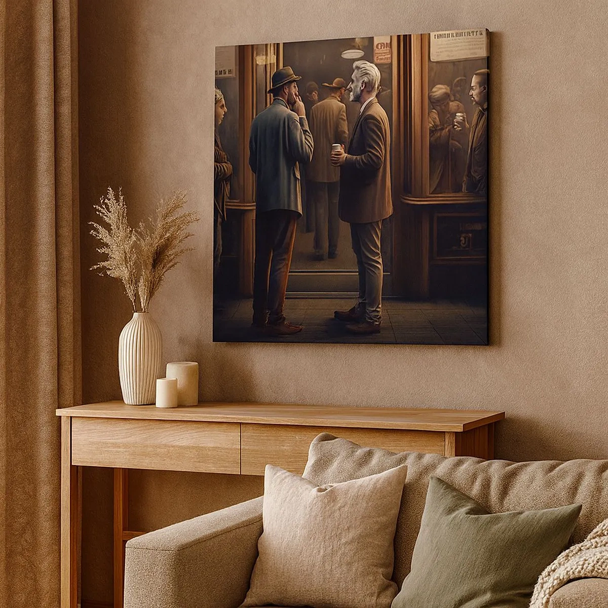 Quadro em tela - Boa hora do dia - 30x30 cm