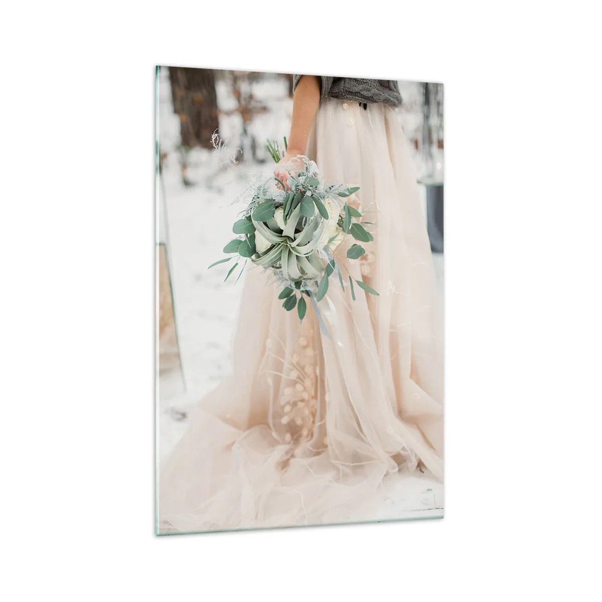 Quadro em vidro - E viveram felizes para sempre - 70x100 cm