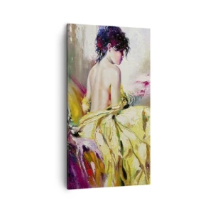 Quadro em tela - Entre a boca e a borda do copo - 45x80 cm