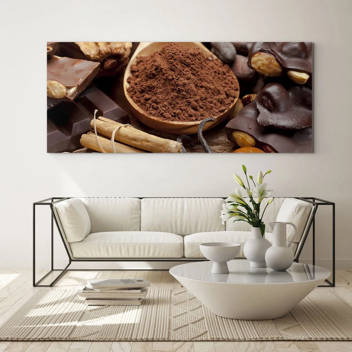 Quadro em vidro - O melhor para as tristezas - 90x30 cm