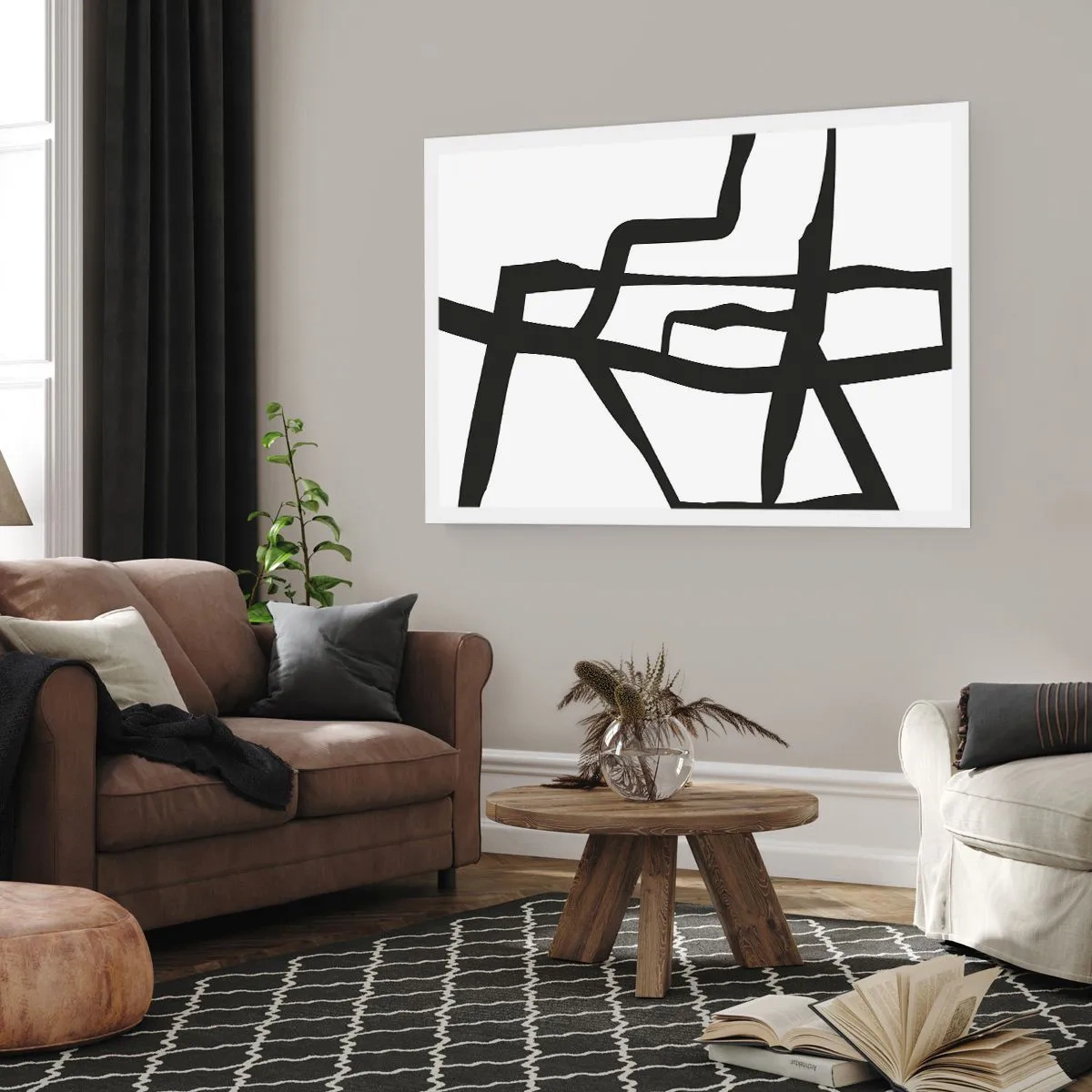Pôster - Projeto preto e branco - 70x50 cm