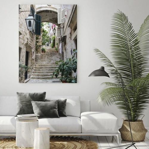 Quadro em vidro - Beco encantador - 50x70 cm