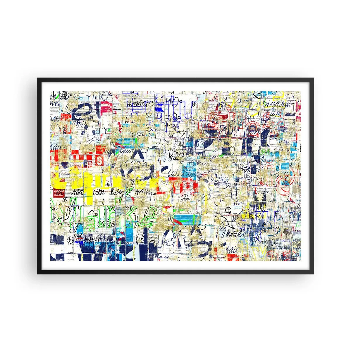 Pôster com moldura preta - Simplesmente agradável aos olhos - 100x70 cm