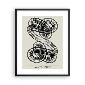 Pôster com moldura preta - Saiu espontaneamente - 40x50 cm