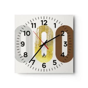 Relógio de parede - Relógio em vidro - Uuu! - 30x30 cm