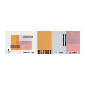Amostra de papel de parede autocolante Deluxe Sticker - De canto a canto - Abstração, Pedaço, Minimalismo - 100x30 cm
