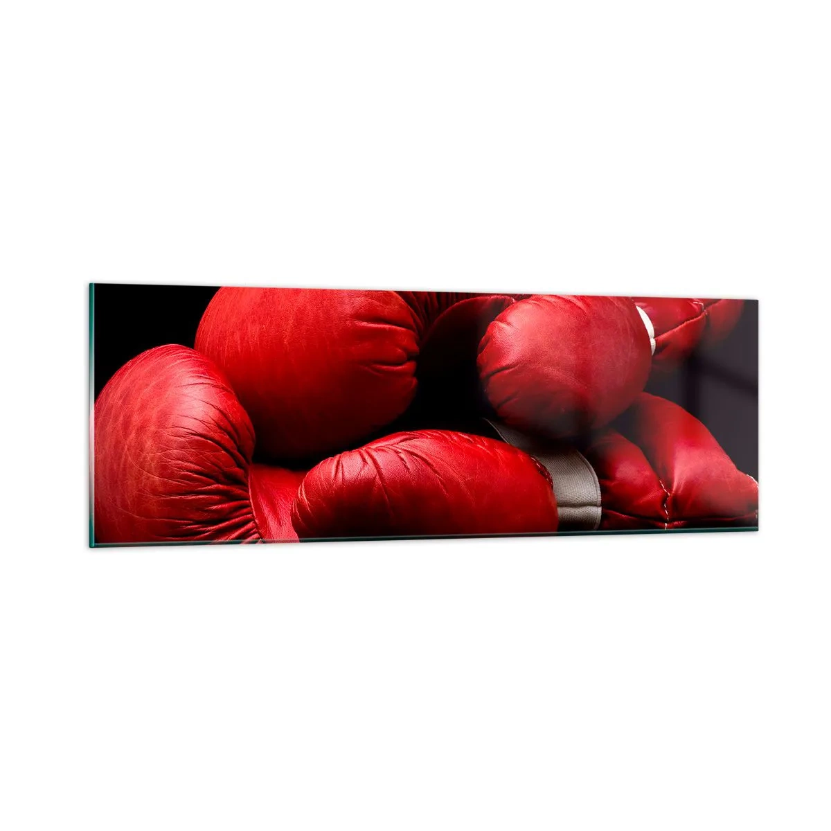 Quadro em vidro - As emoções da luta ficaram para trás - 90x30 cm