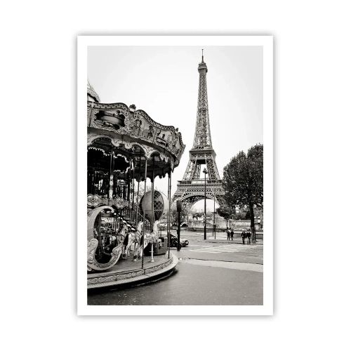 Pôster - Pensar em diversão é pensar em Paris - 70x100 cm