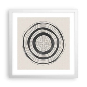 Pôster em moldura branca - Importante é o que há no caminho - 40x40 cm