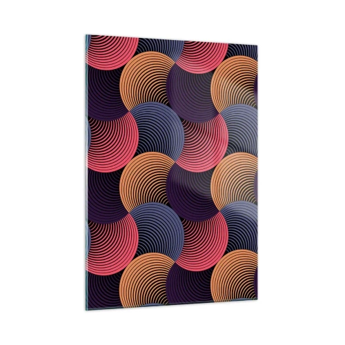 Quadro em vidro - Num ritmo circular - 50x70 cm