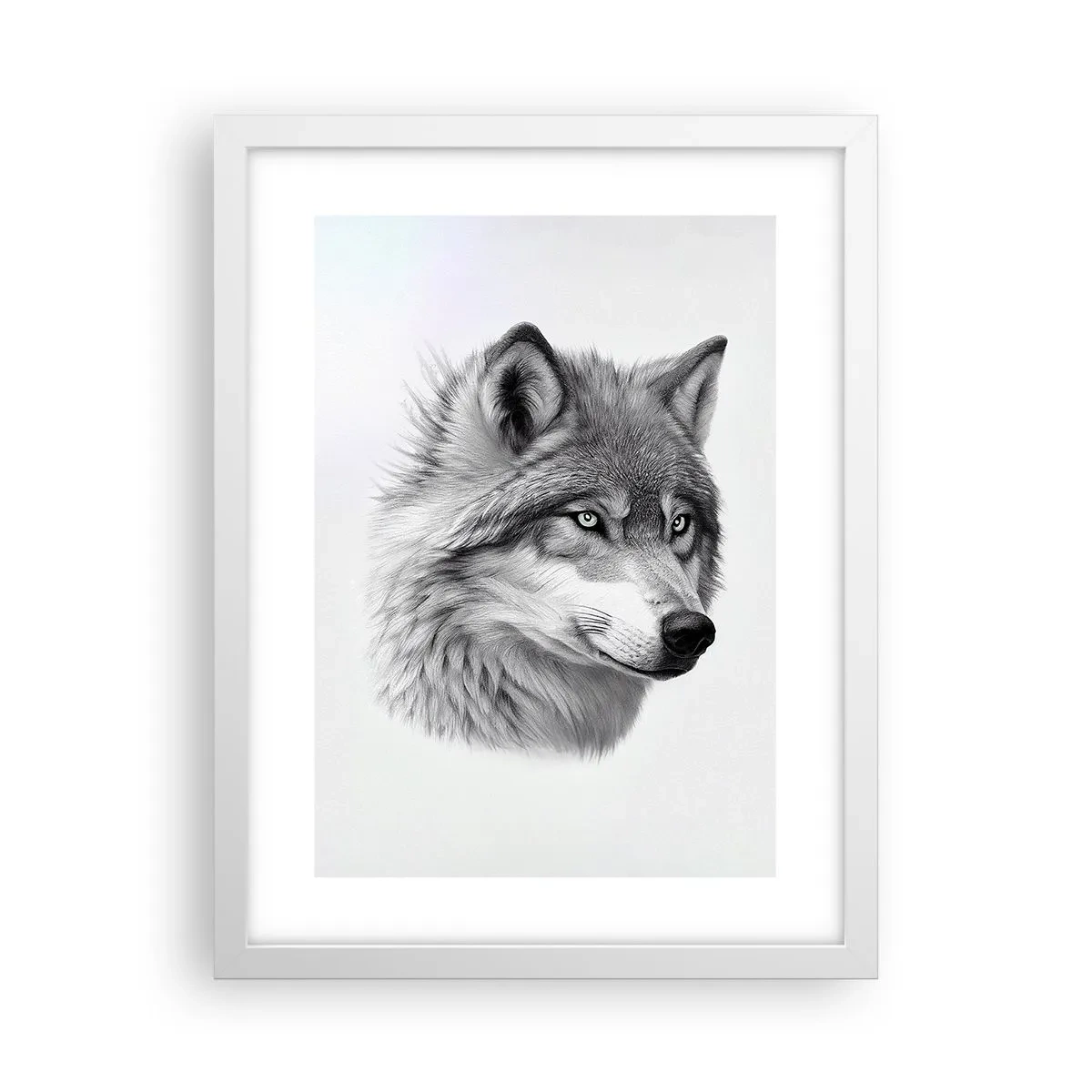 Pôster em moldura branca - Alfa – sem dúvida - 30x40 cm