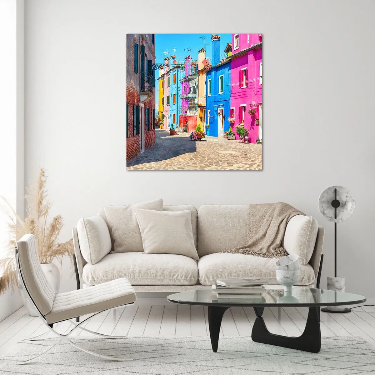 Quadro em vidro - A Cidade dos Papagaios - 40x40 cm