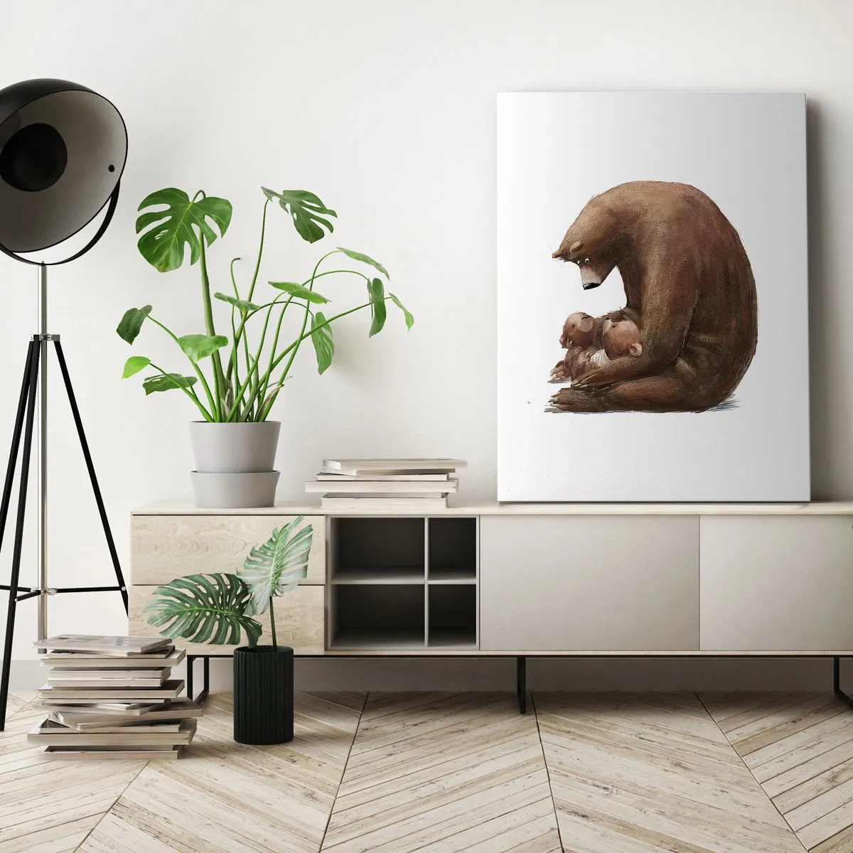 Quadro em tela - Doces sonhos, crianças - 65x120 cm