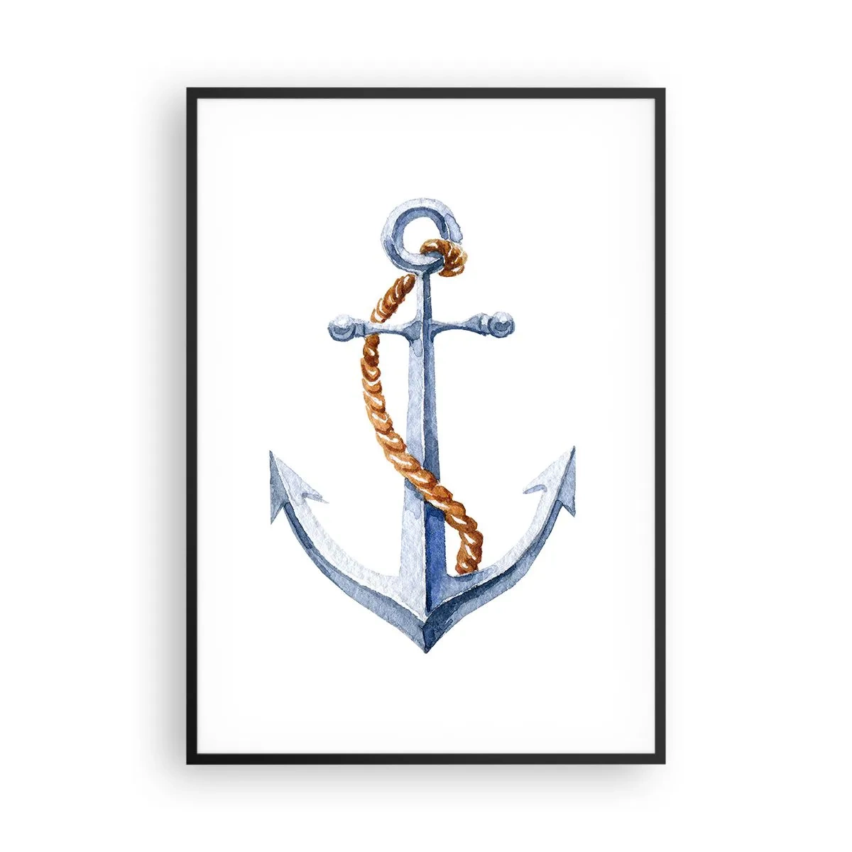 Pôster com moldura preta - Ahoy aventura! - 70x100 cm