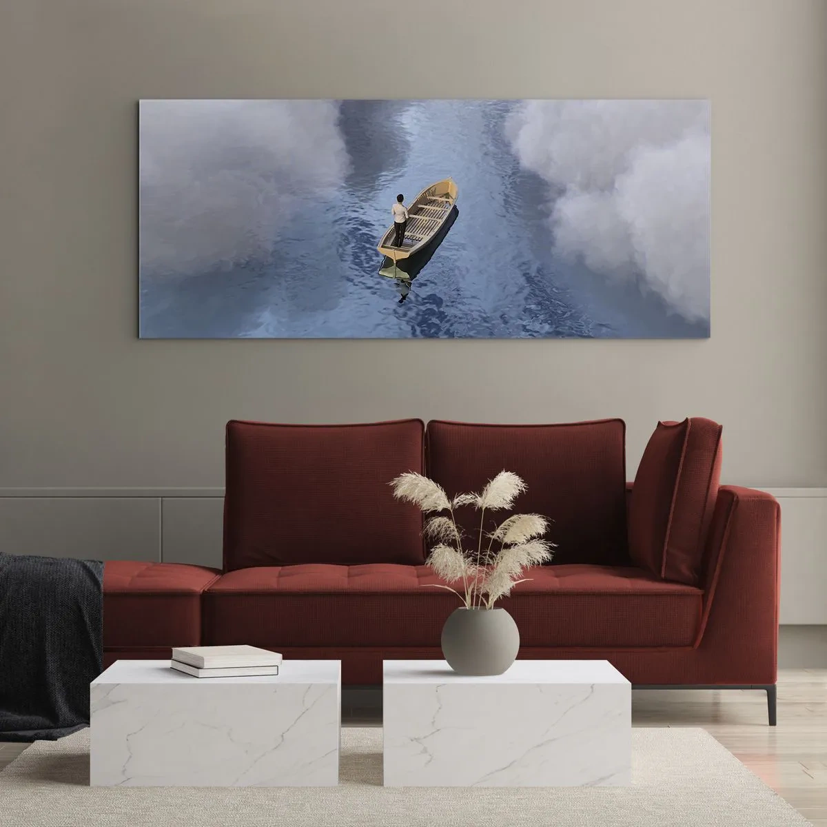 Quadro em vidro - Vida – jornada – desconhecido - 100x40 cm