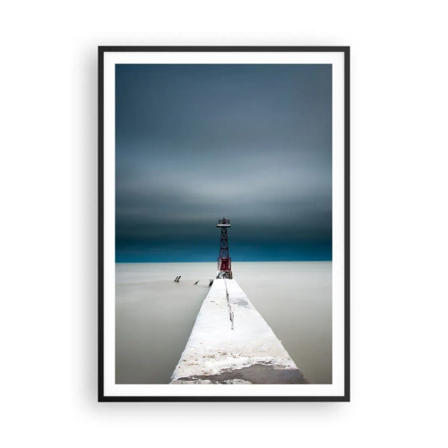 Pôster com moldura preta - Ao encontro do infinito - 70x100 cm