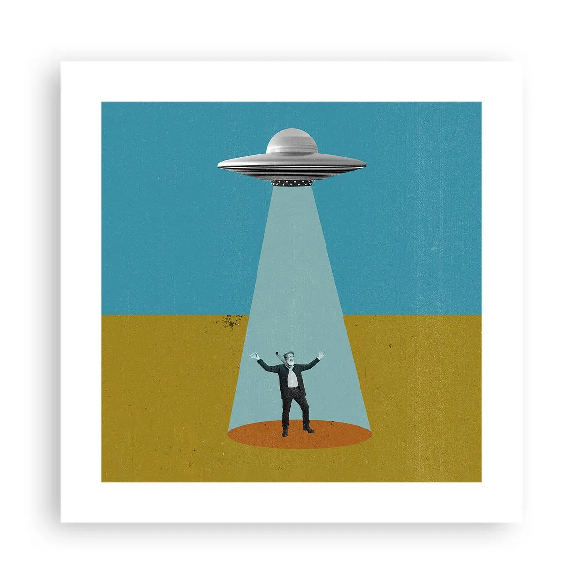 Pôster - Encontro próximo - 40x40 cm