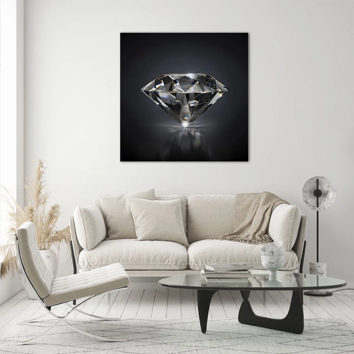 Quadro em vidro - Best girls friend - 30x30 cm