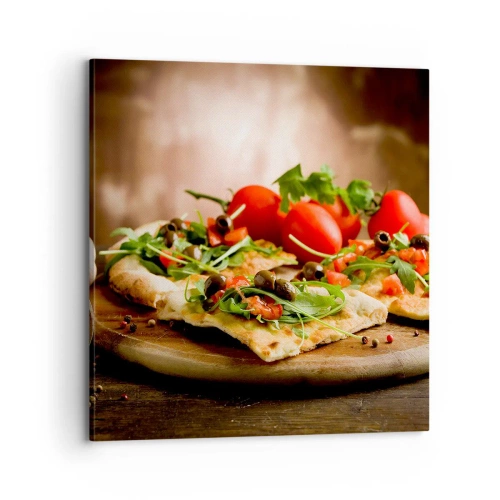 Quadro em tela - Direto do forno e do jardim - 70x70 cm