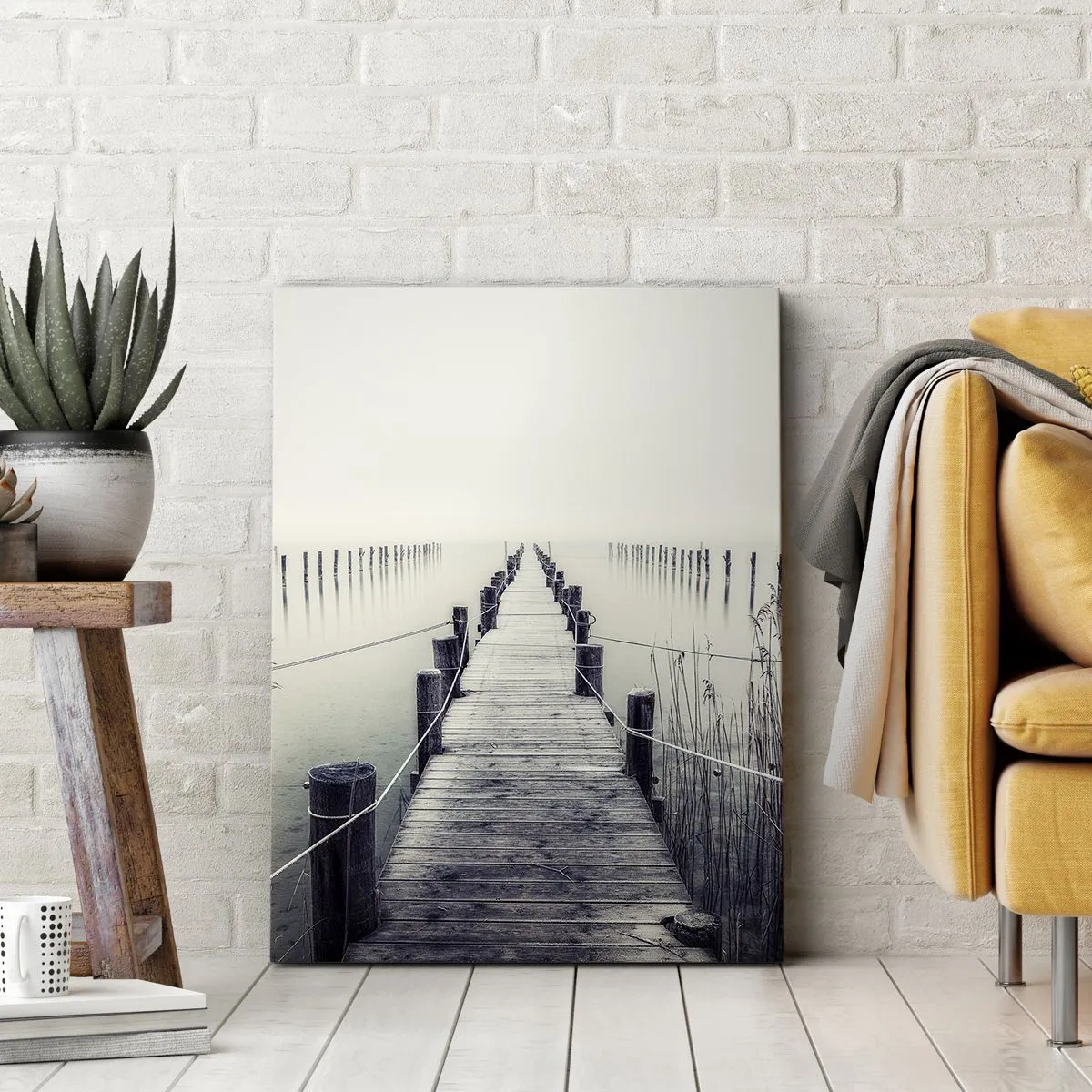 Quadro em tela - Mergulhe em paz - 70x100 cm