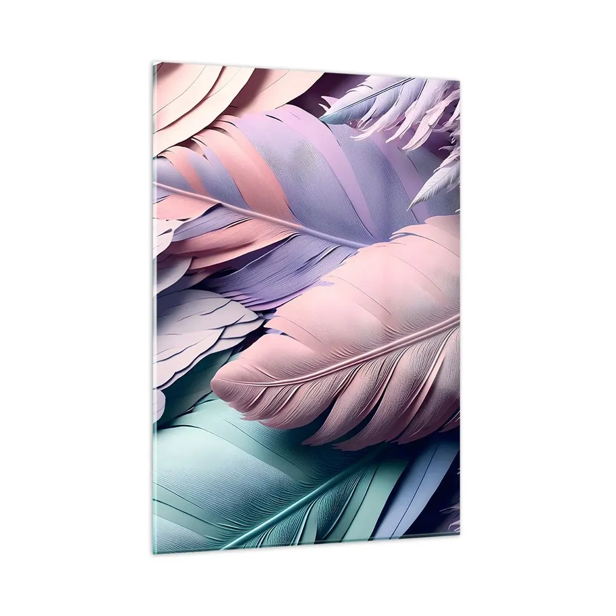 Quadro em vidro - Pássaro chique - 50x70 cm