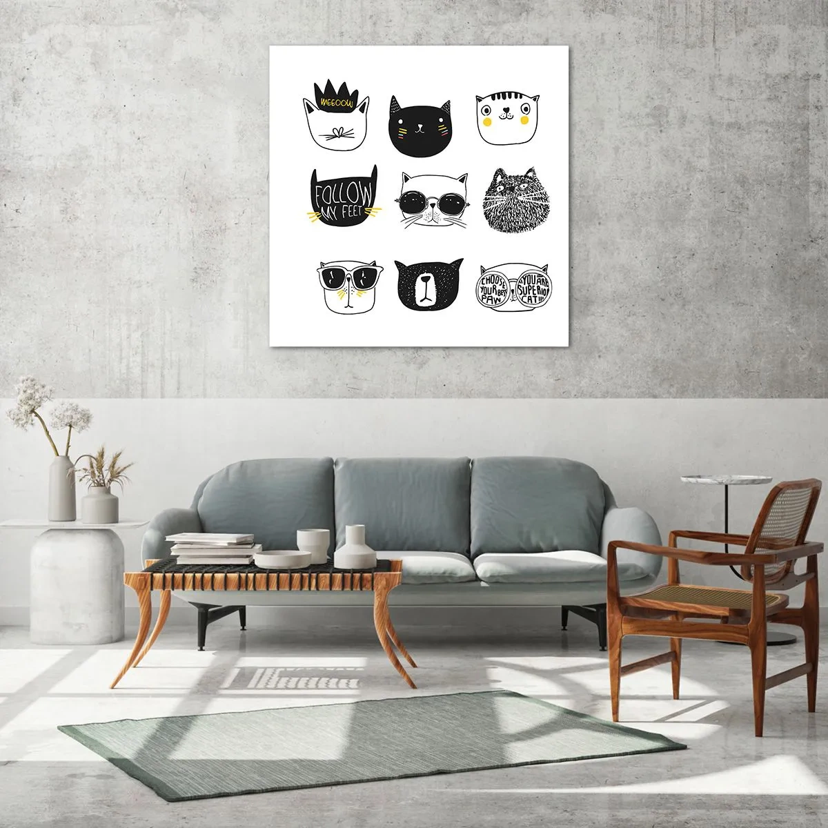 Quadro em vidro - Todos os outros - 70x70 cm