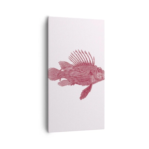 Quadro em tela - Um habitante de águas exóticas - 55x100 cm