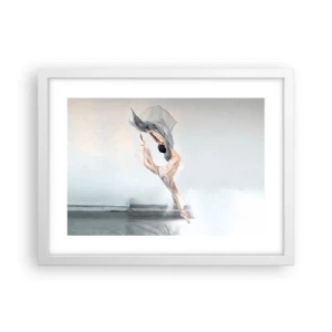 Pôster em moldura branca - Na exultação da dança - 40x30 cm