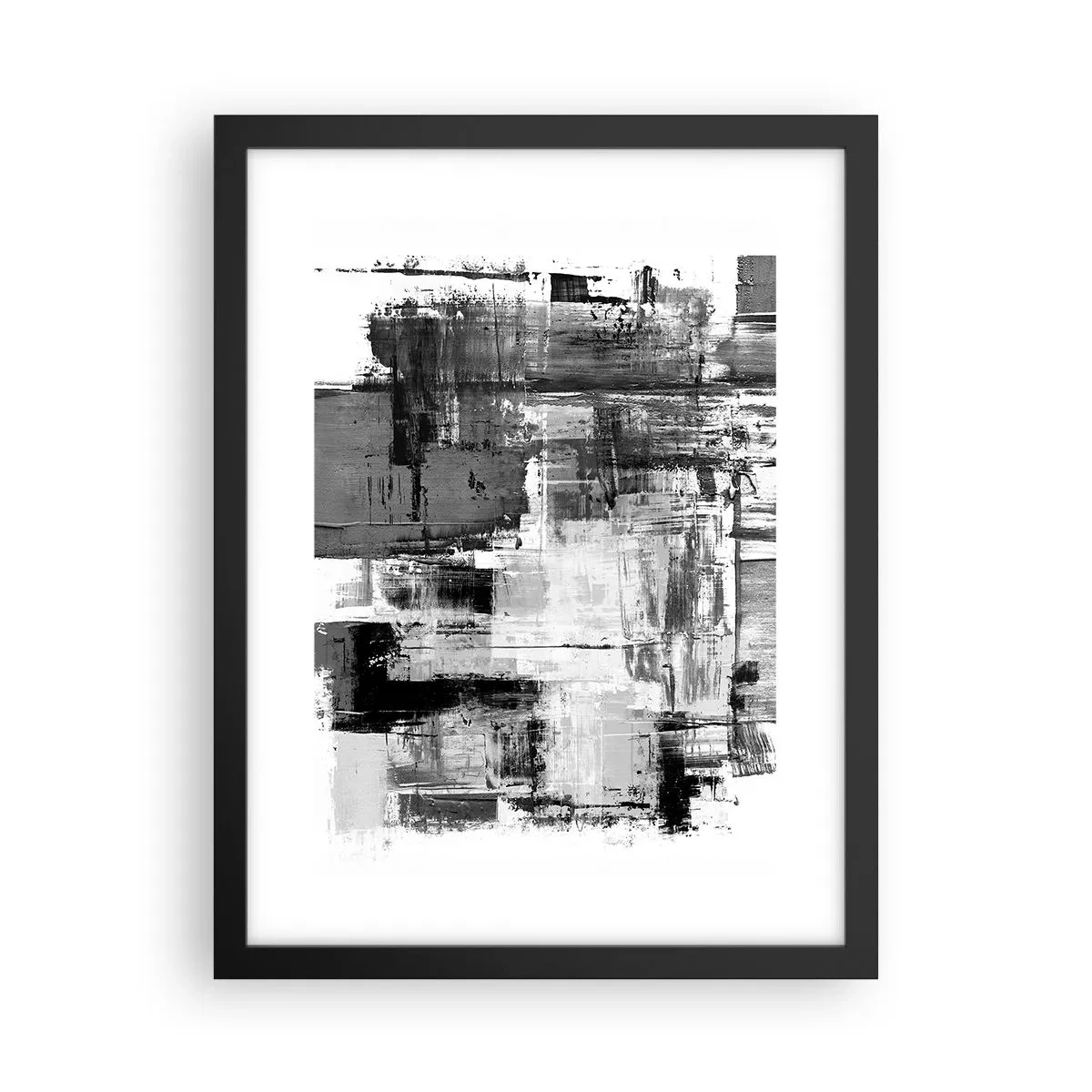 Pôster com moldura preta - O cinza é lindo - 30x40 cm