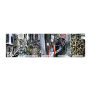 Amostra de papel de parede autocolante Deluxe Sticker - Há séculos em devaneio silencioso - Veneza, Cidade, Arquitetura - 100x30 cm