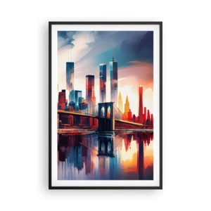 Pôster com moldura preta - Nova York dos sonhos - 61x91 cm