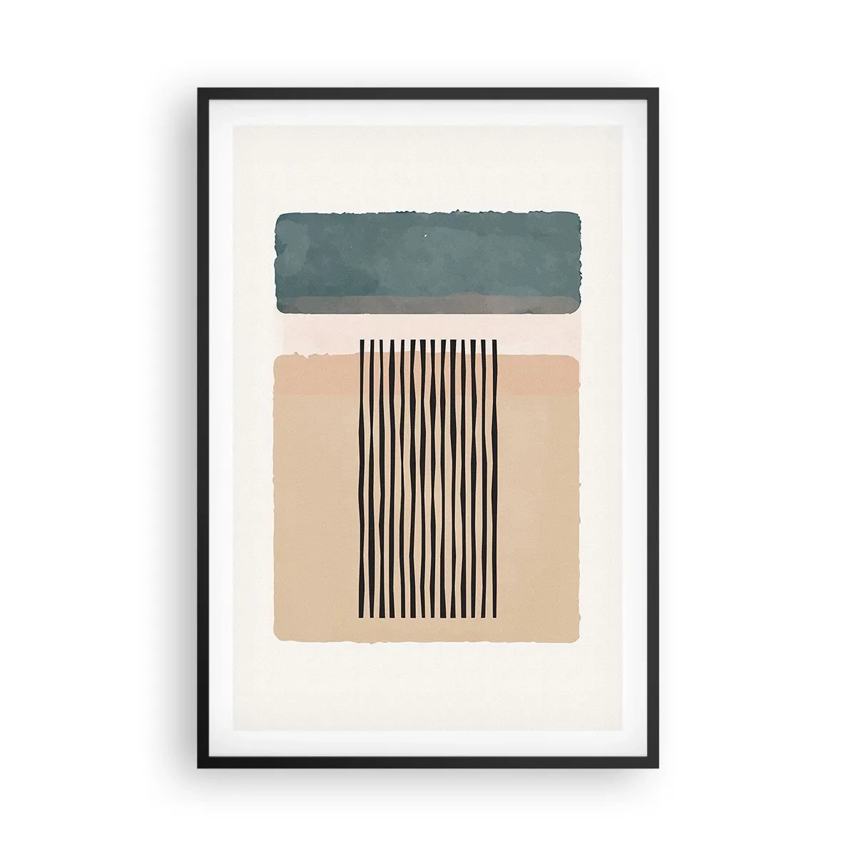 Pôster com moldura preta - Está tudo bem - 61x91 cm