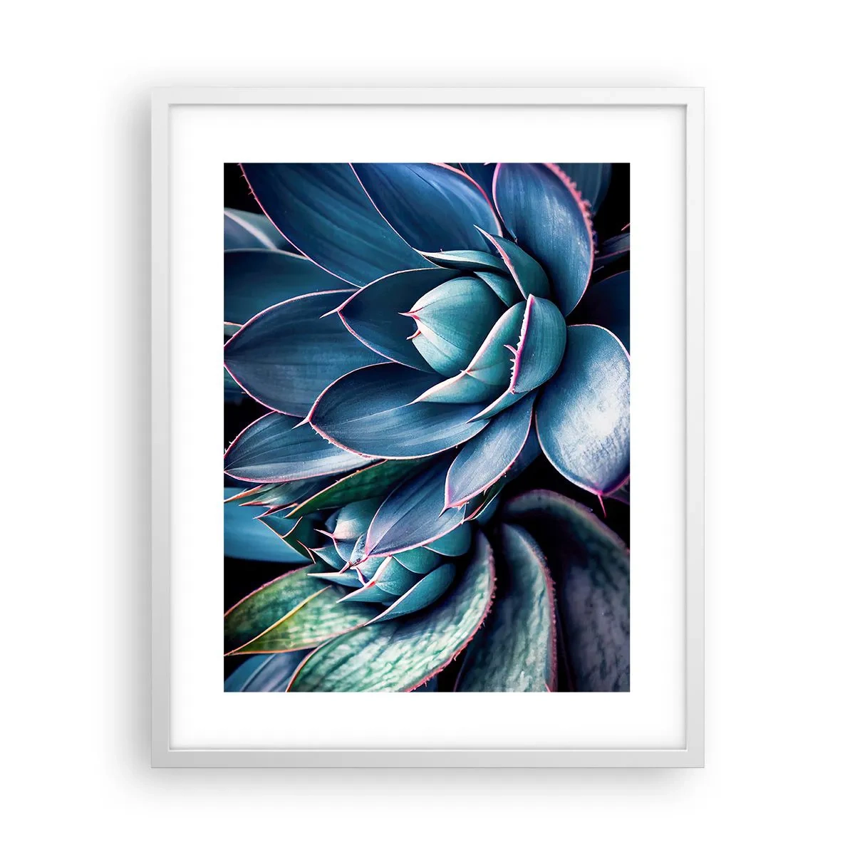 Pôster em moldura branca - Força vital - 40x50 cm