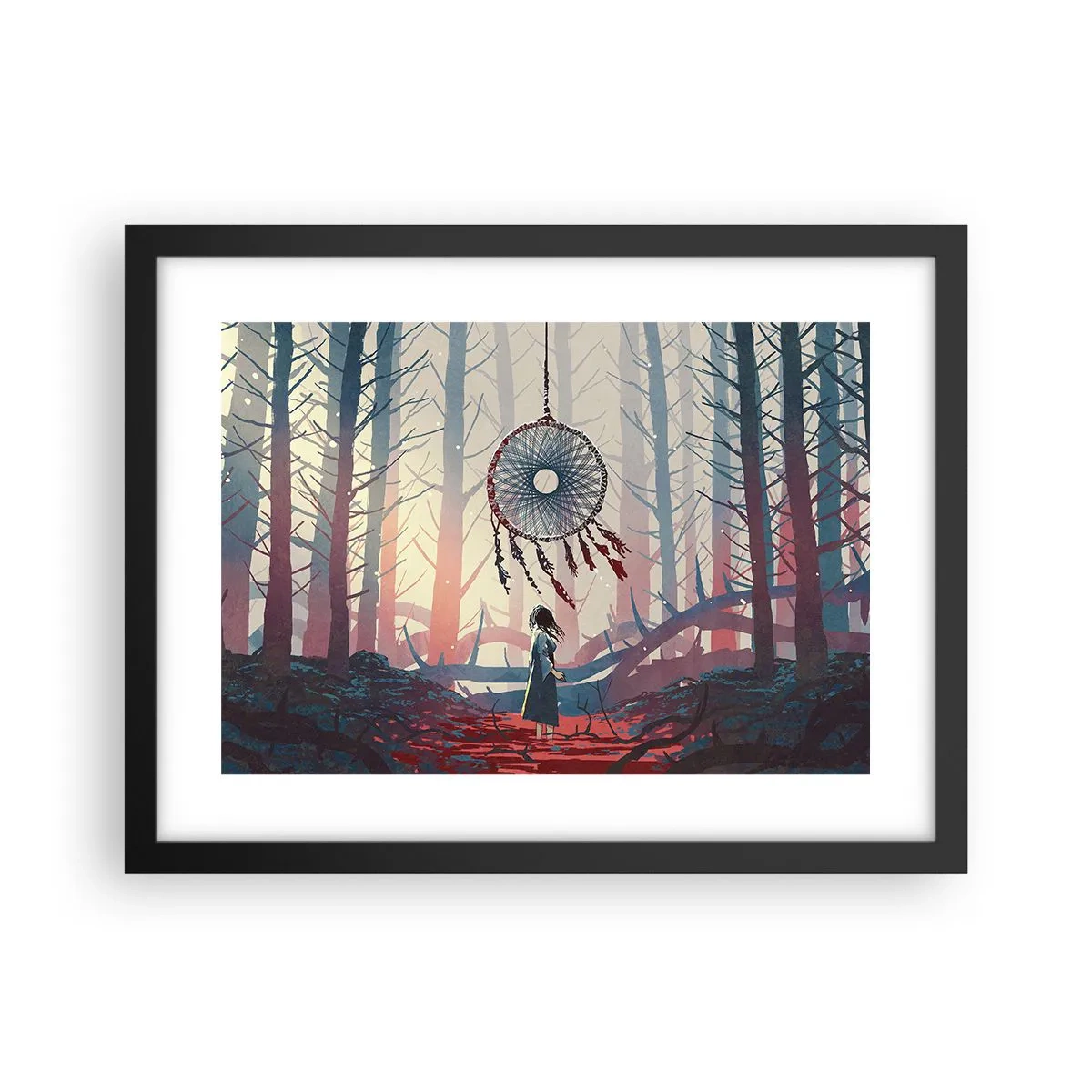 Pôster com moldura preta - O ritual secreto da felicidade - 40x30 cm