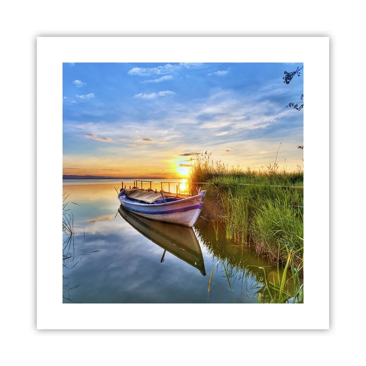 Pôster - Enseada de sonhos realizados - 40x40 cm