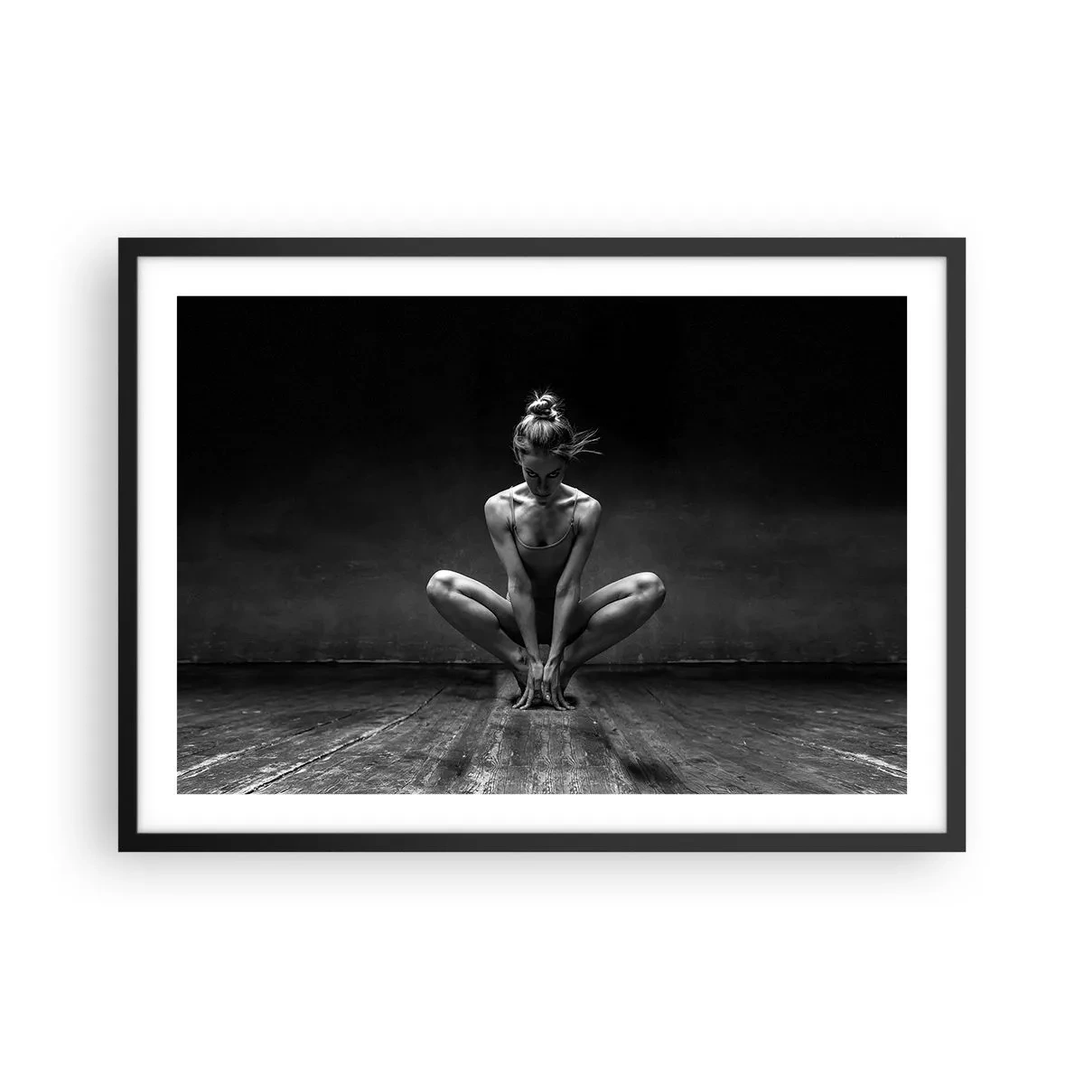Pôster com moldura preta - A energia da dança - 70x50 cm