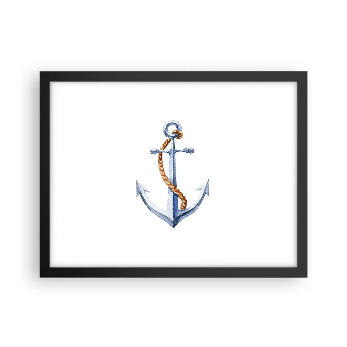 Pôster com moldura preta - Ahoy aventura! - 40x30 cm