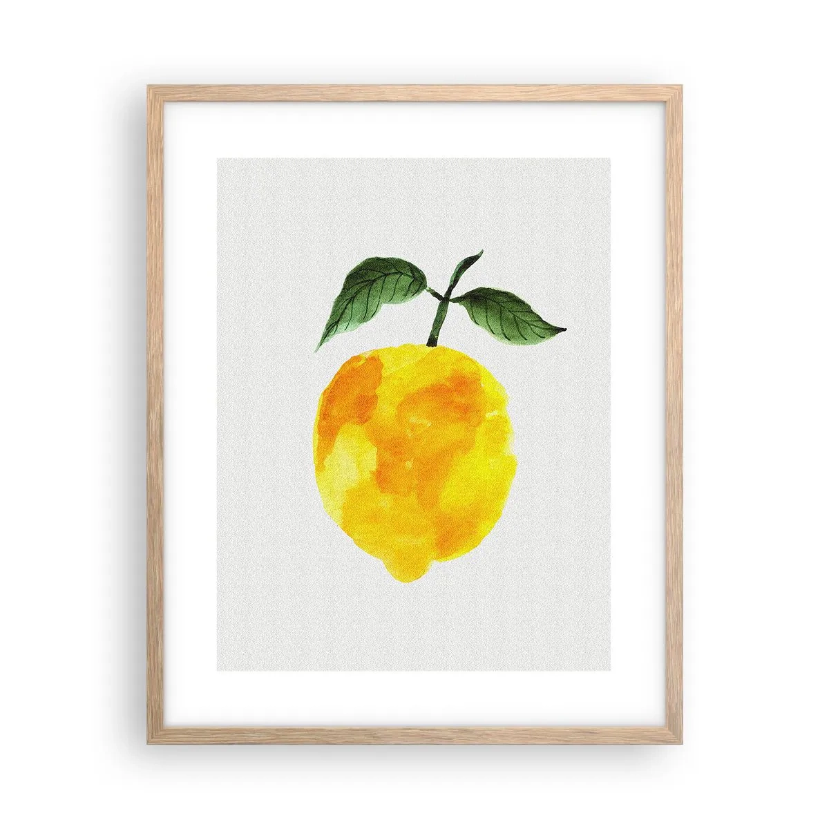 Pôster com moldura de carvalho claro - Como saborear o sol - 40x50 cm