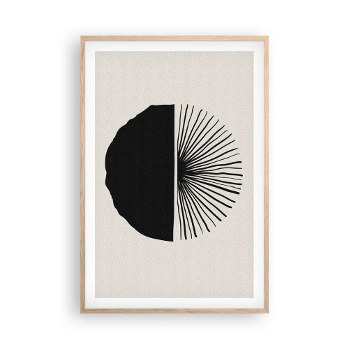 Pôster com moldura de carvalho claro - Uma gama de possibilidades - 61x91 cm