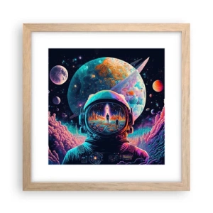 Pôster com moldura de carvalho claro - Os filósofos não sonharam com isso - 30x30 cm