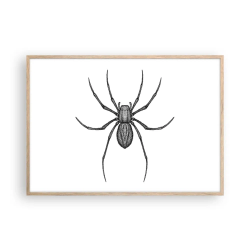 Pôster com moldura de carvalho claro - Precisão perturbadora - 100x70 cm